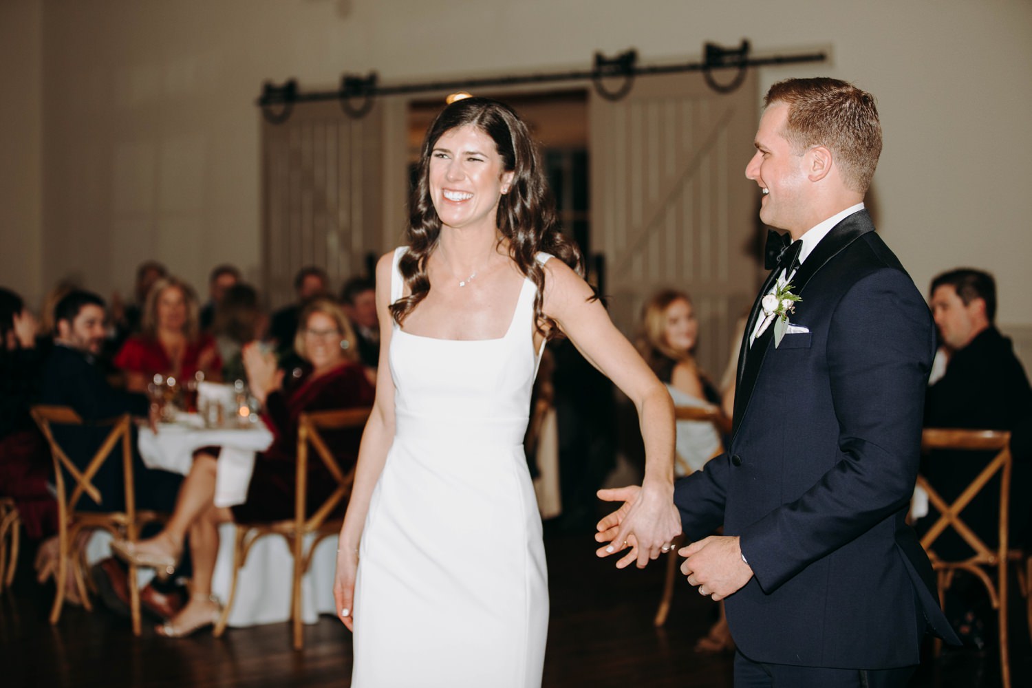 bride and groom dance