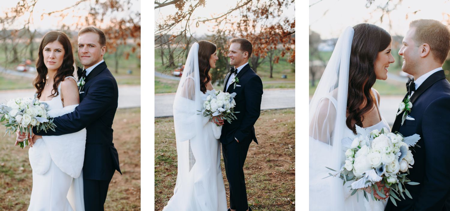 King Family Vineyards bride and groom portraits