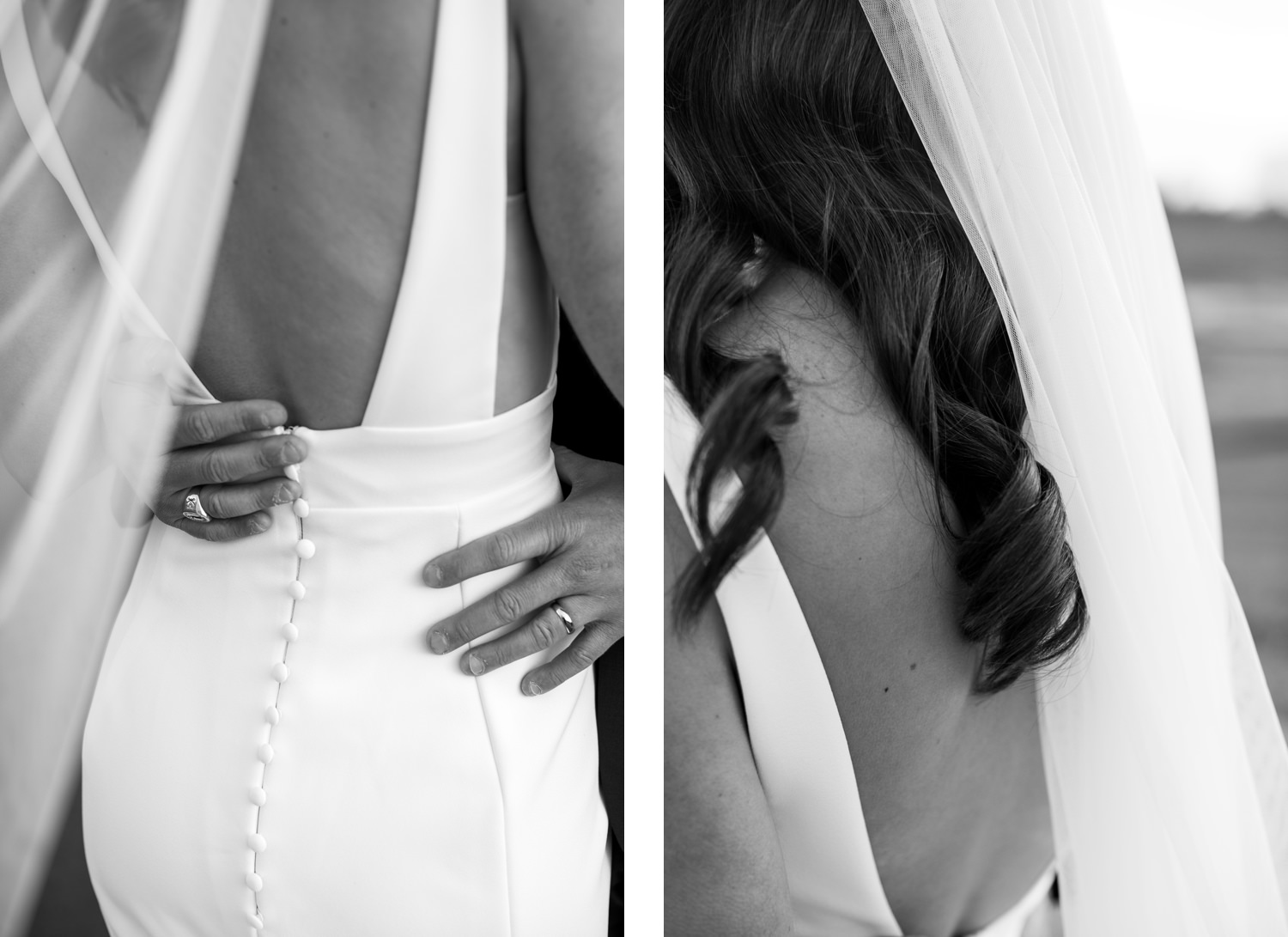 black and white wedding photos