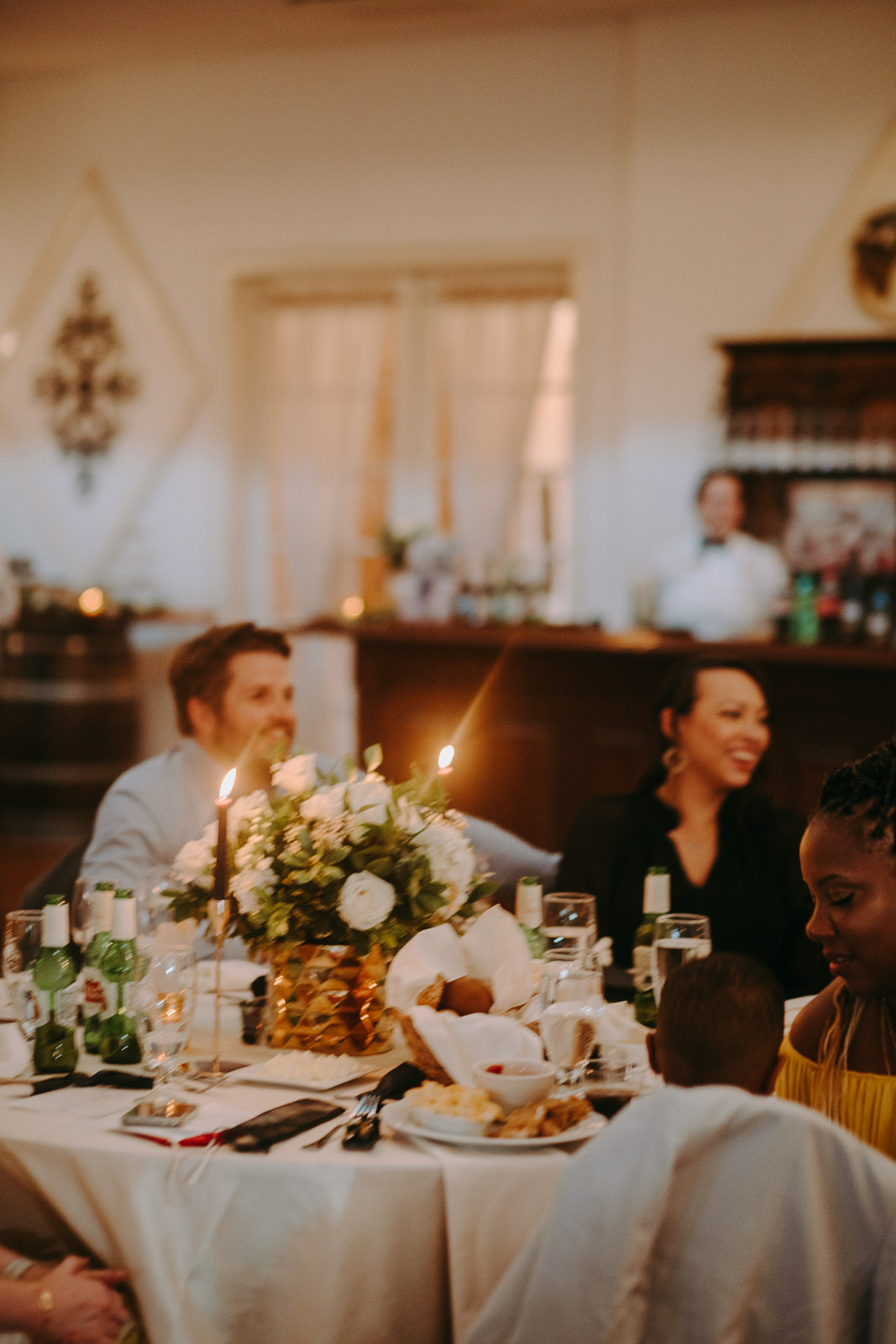candlelit reception