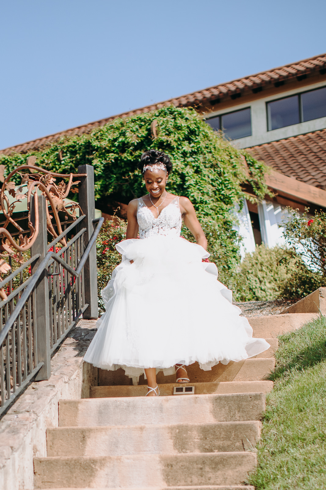 bride at potomac point winery