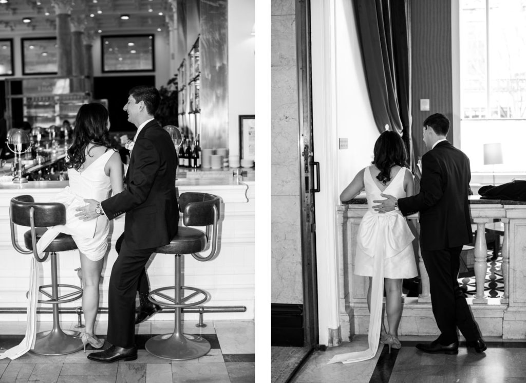 black and white collage wedding