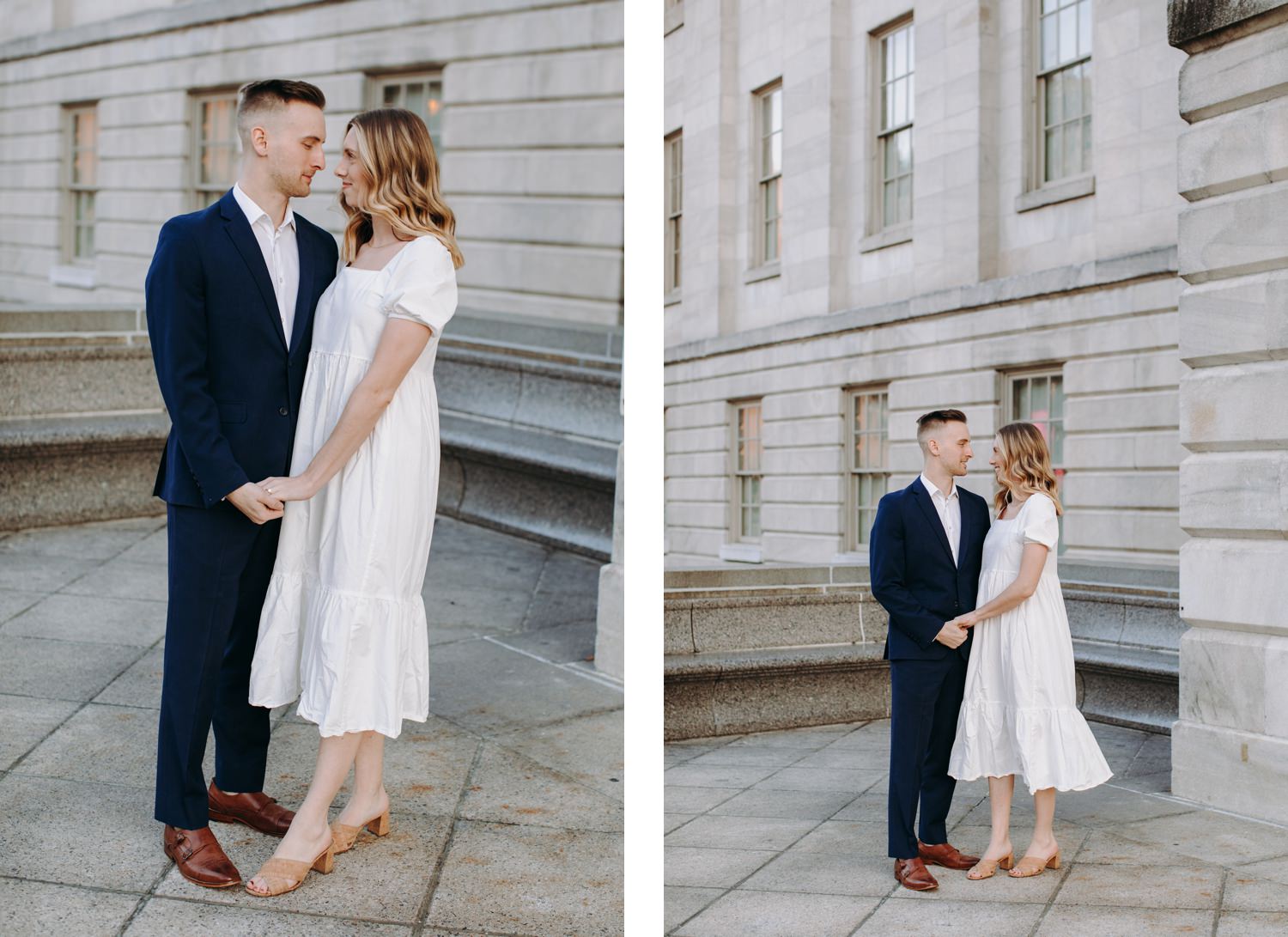 national portrait gallery engagement holding hands together