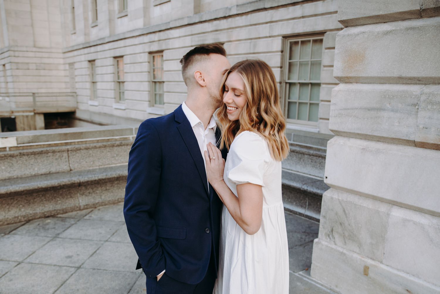 national portrait gallery engagement kissing