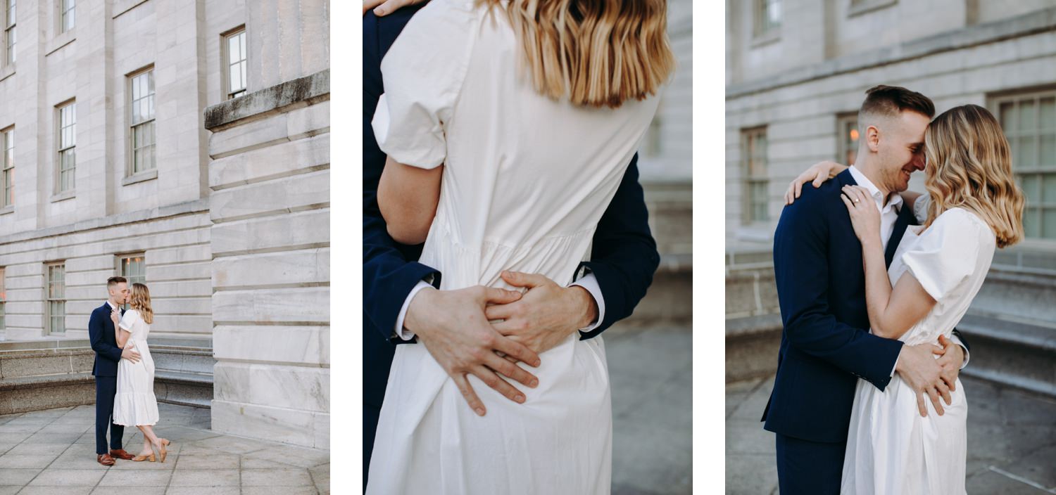 national portrait gallery engagement hugging each other