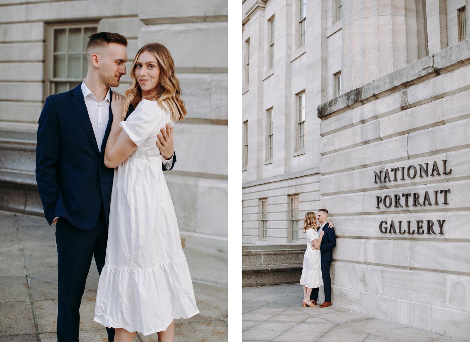 national portrait gallery engagement looking into camera