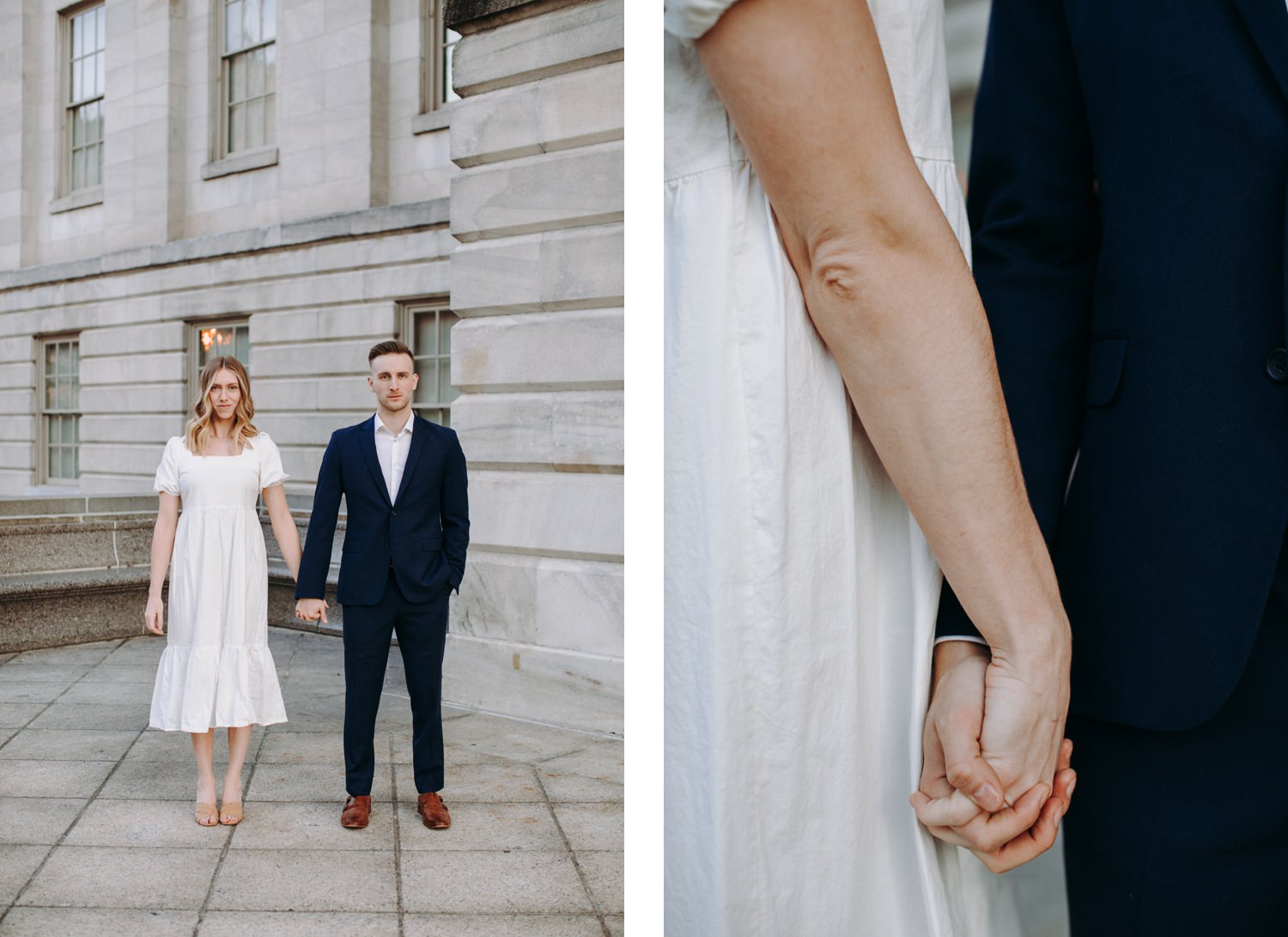 national portrait gallery engagement holding hands