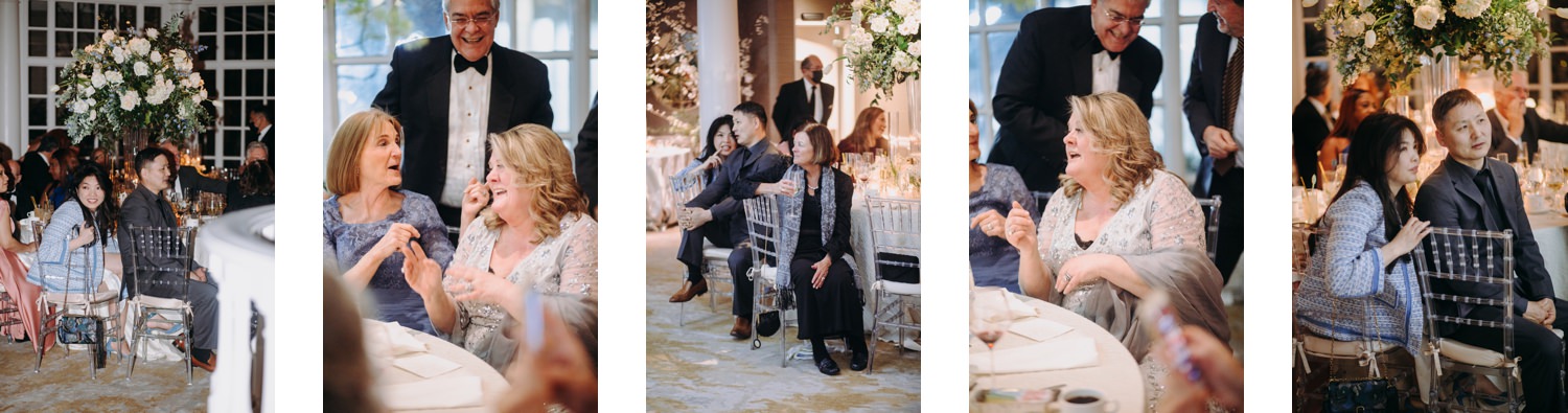 fairmont dc wedding guests seated at tables