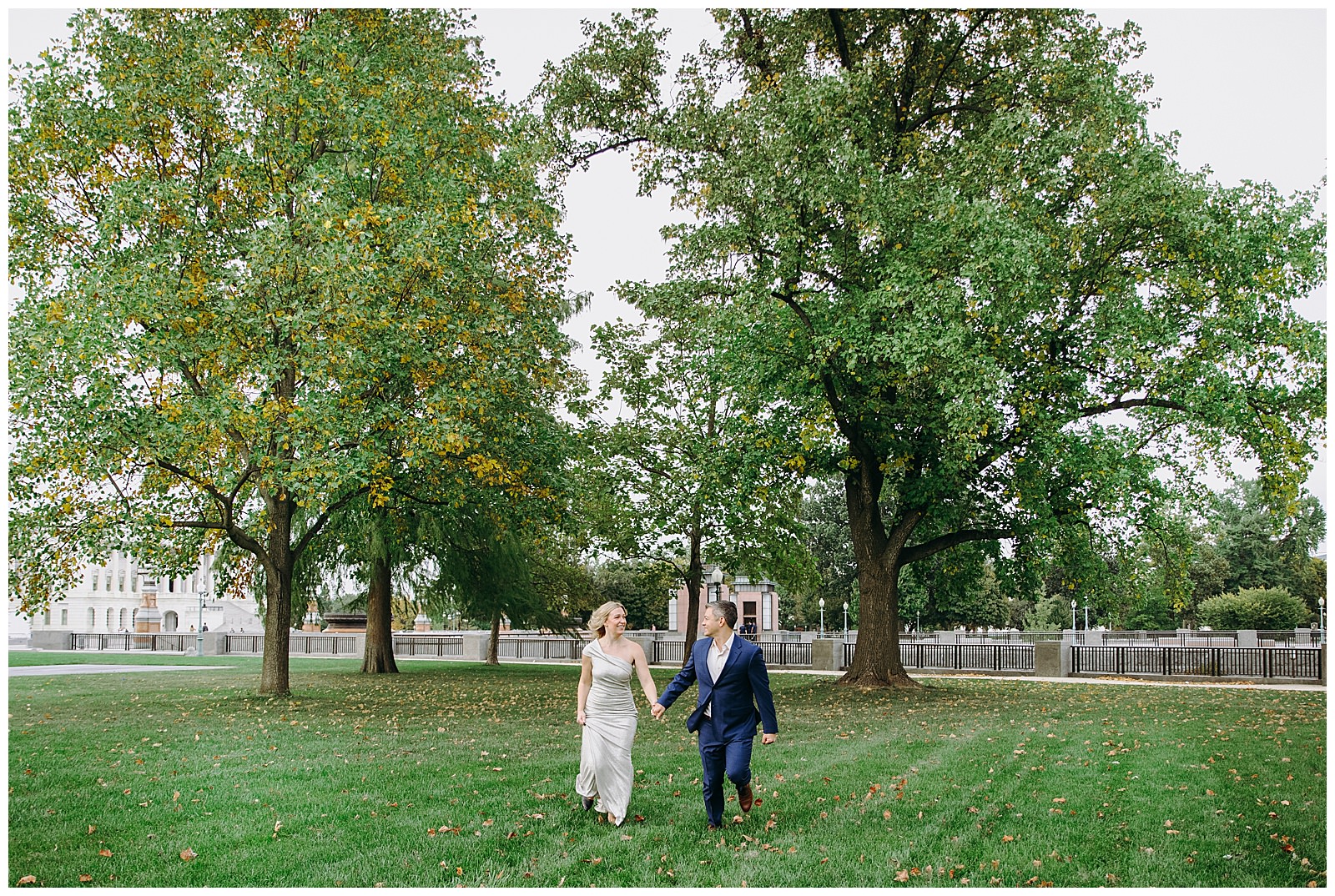 couple in love walking in DC