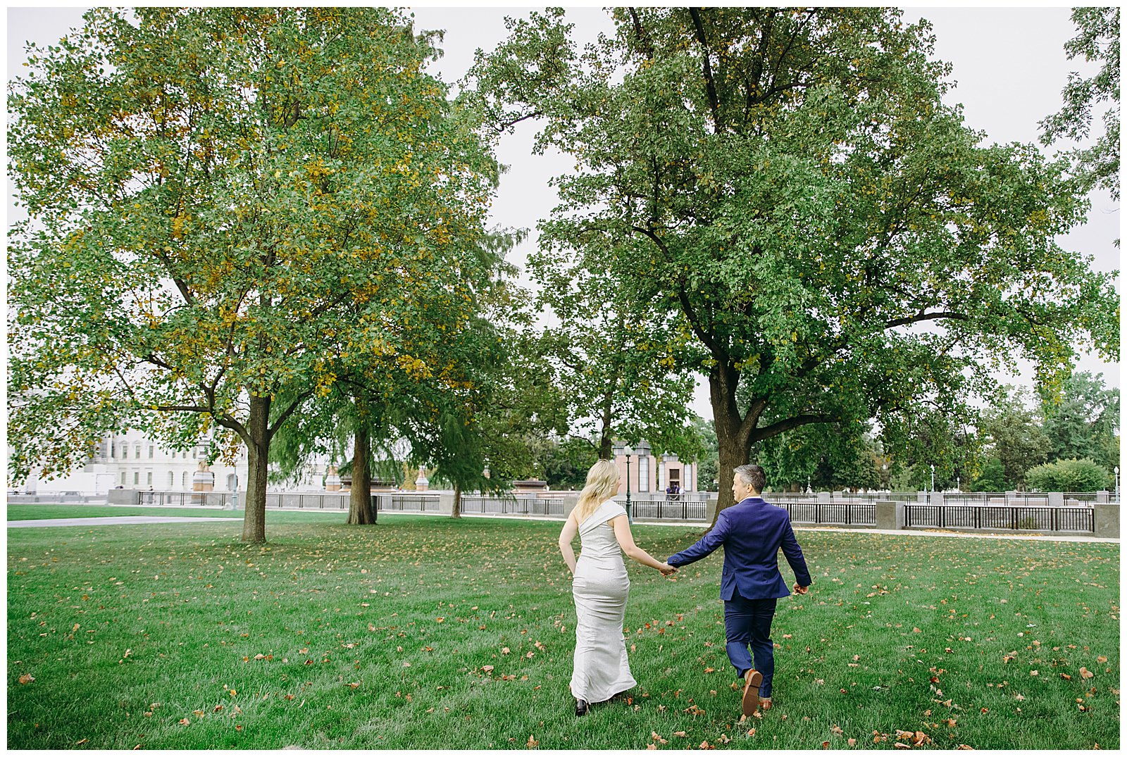 couple walking in DC