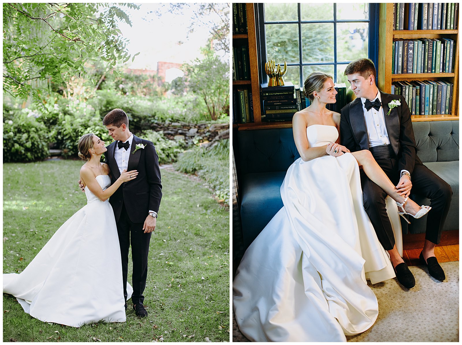 formal bride and groom photos at their Clifton Inn wedding