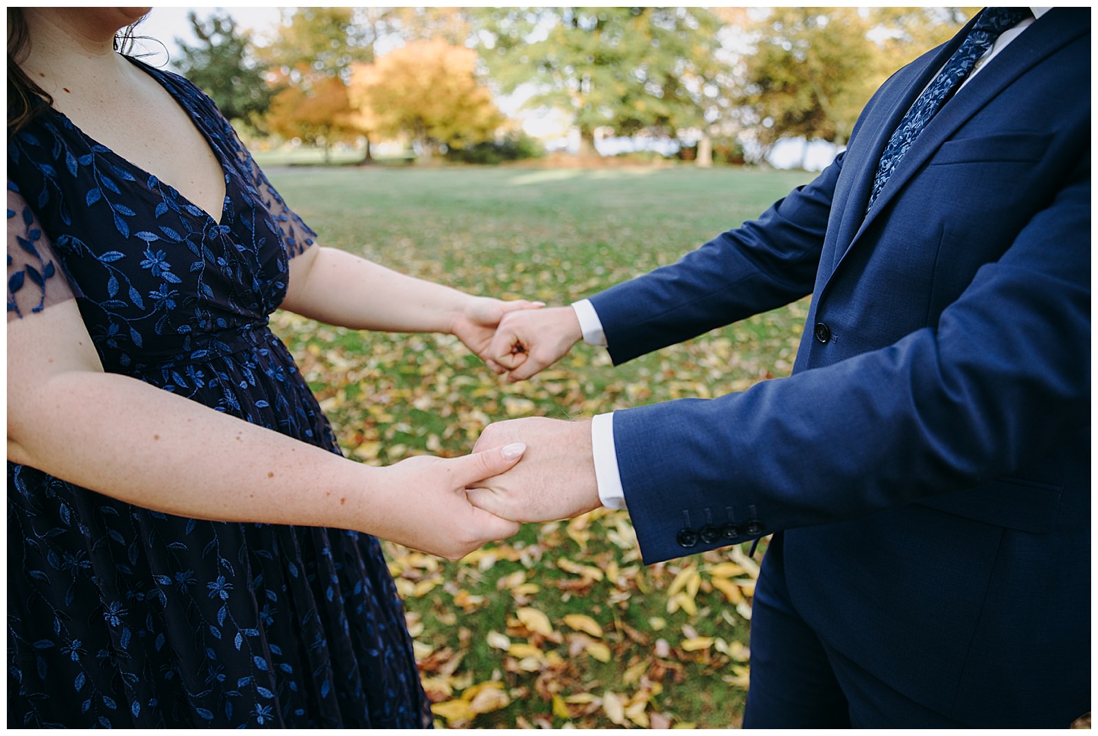 Old Town Alexandria Engagement Photos holding hands