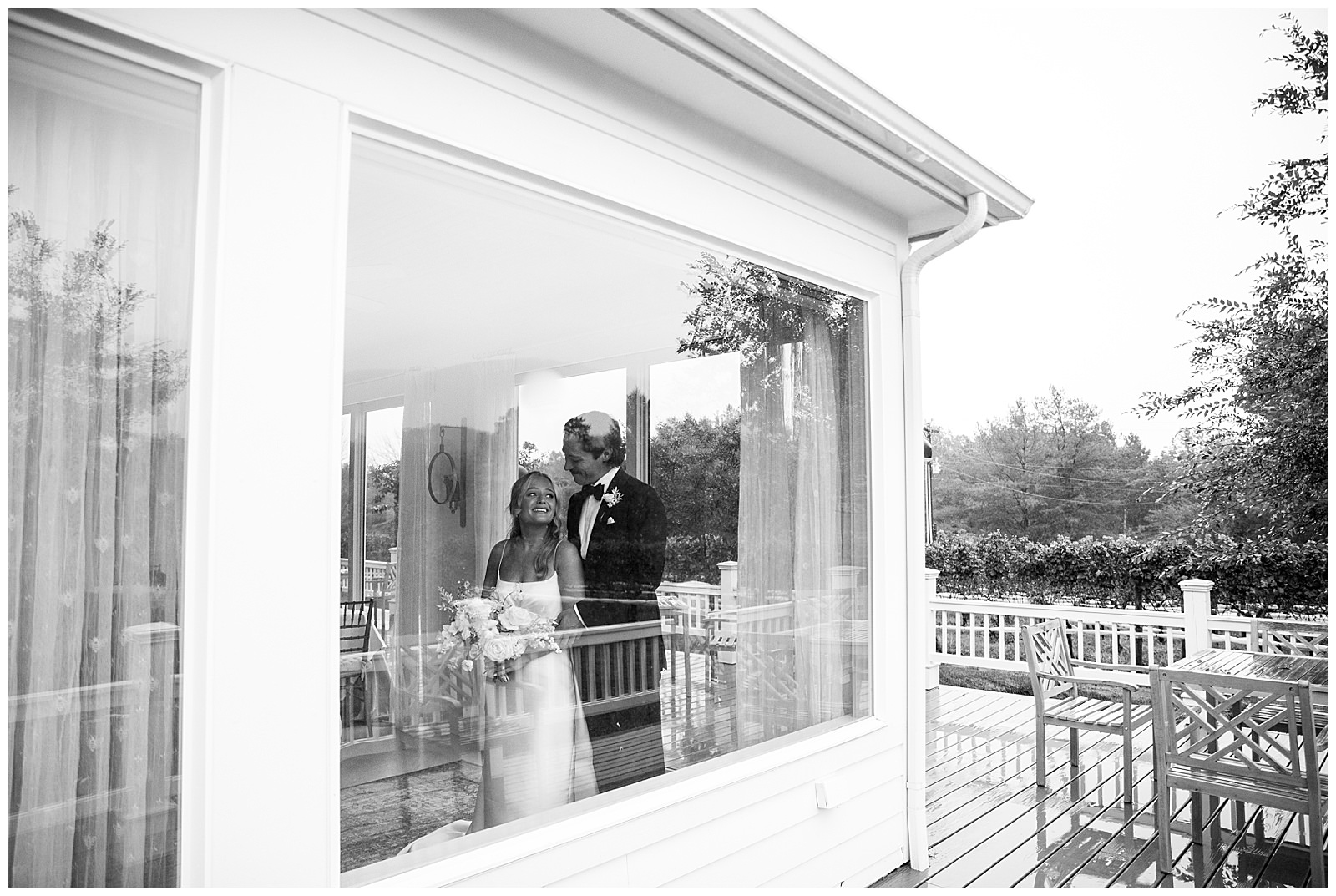 veritas wedding black and white photo