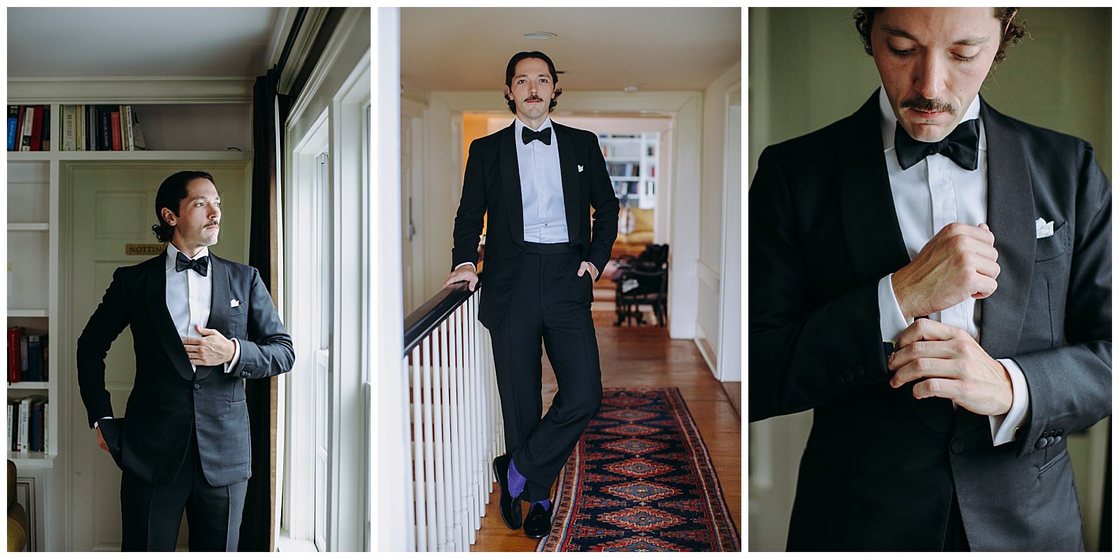 veritas wedding groom in black tux