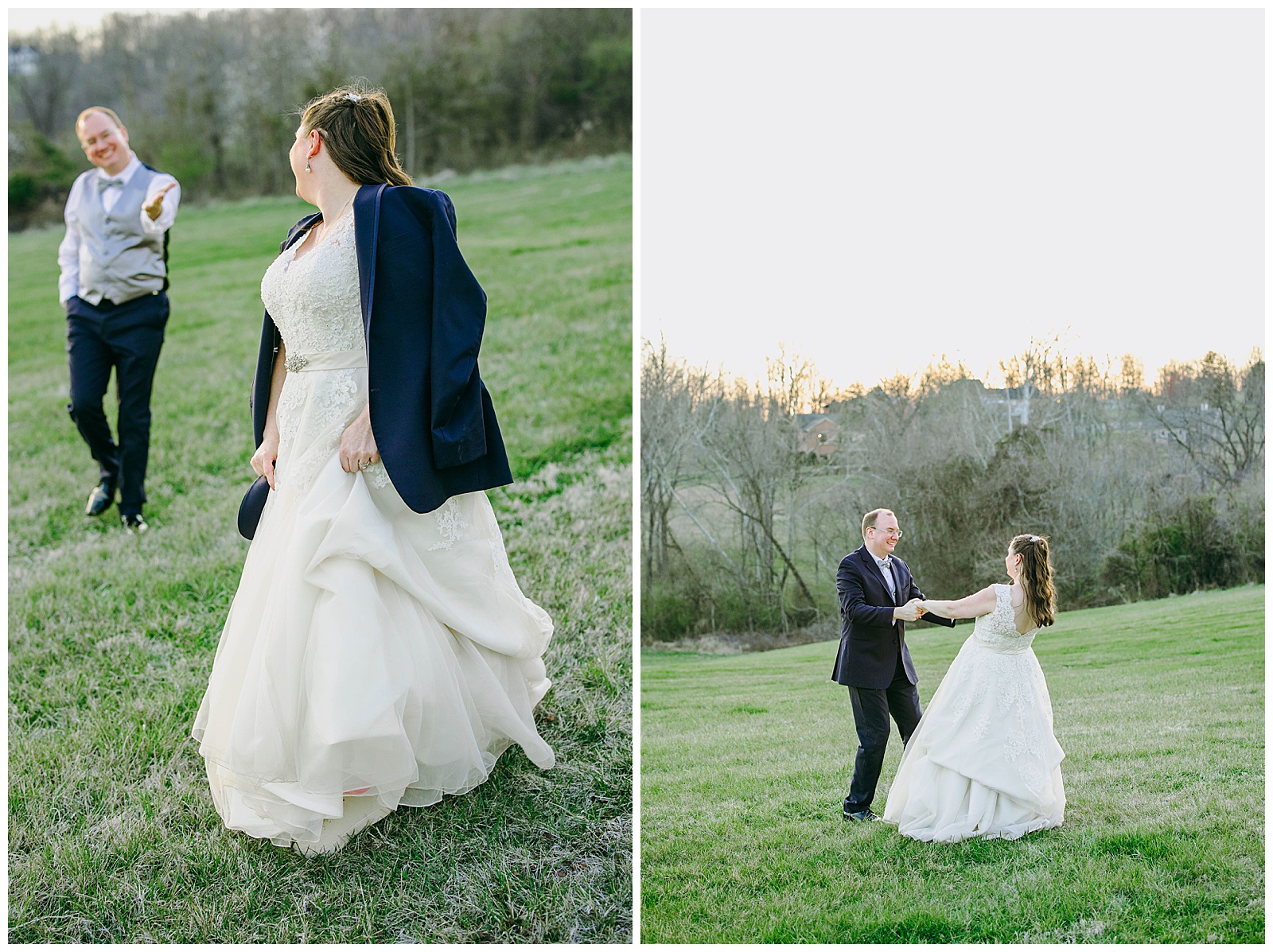 just married portraits