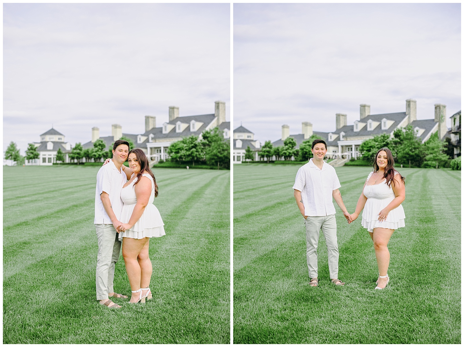 engagement photos in Northern Virginia at Salamander resort