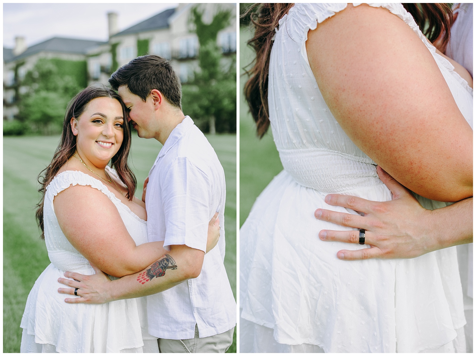 engagement photos in Northern Virginia at Salamander resort