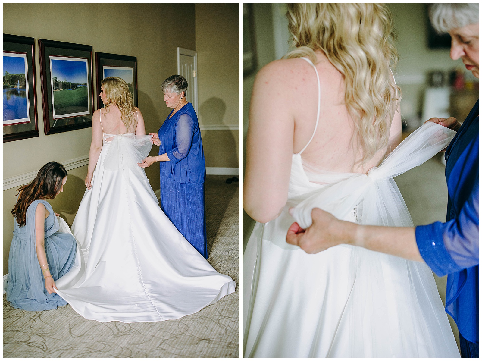 bride getting ready at stonewall