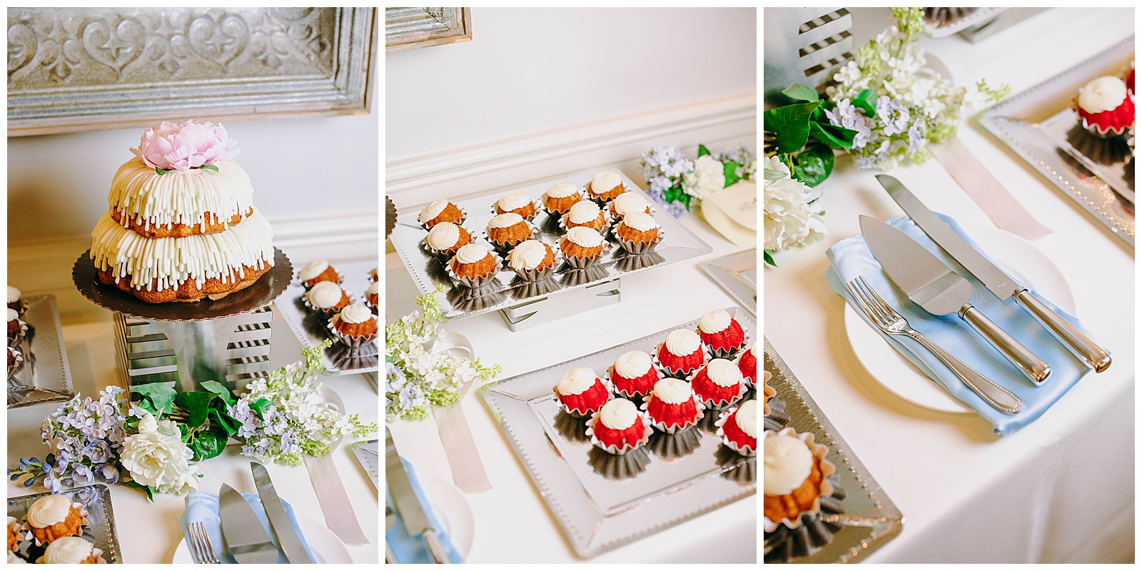 wedding desert table at stonewall golf club