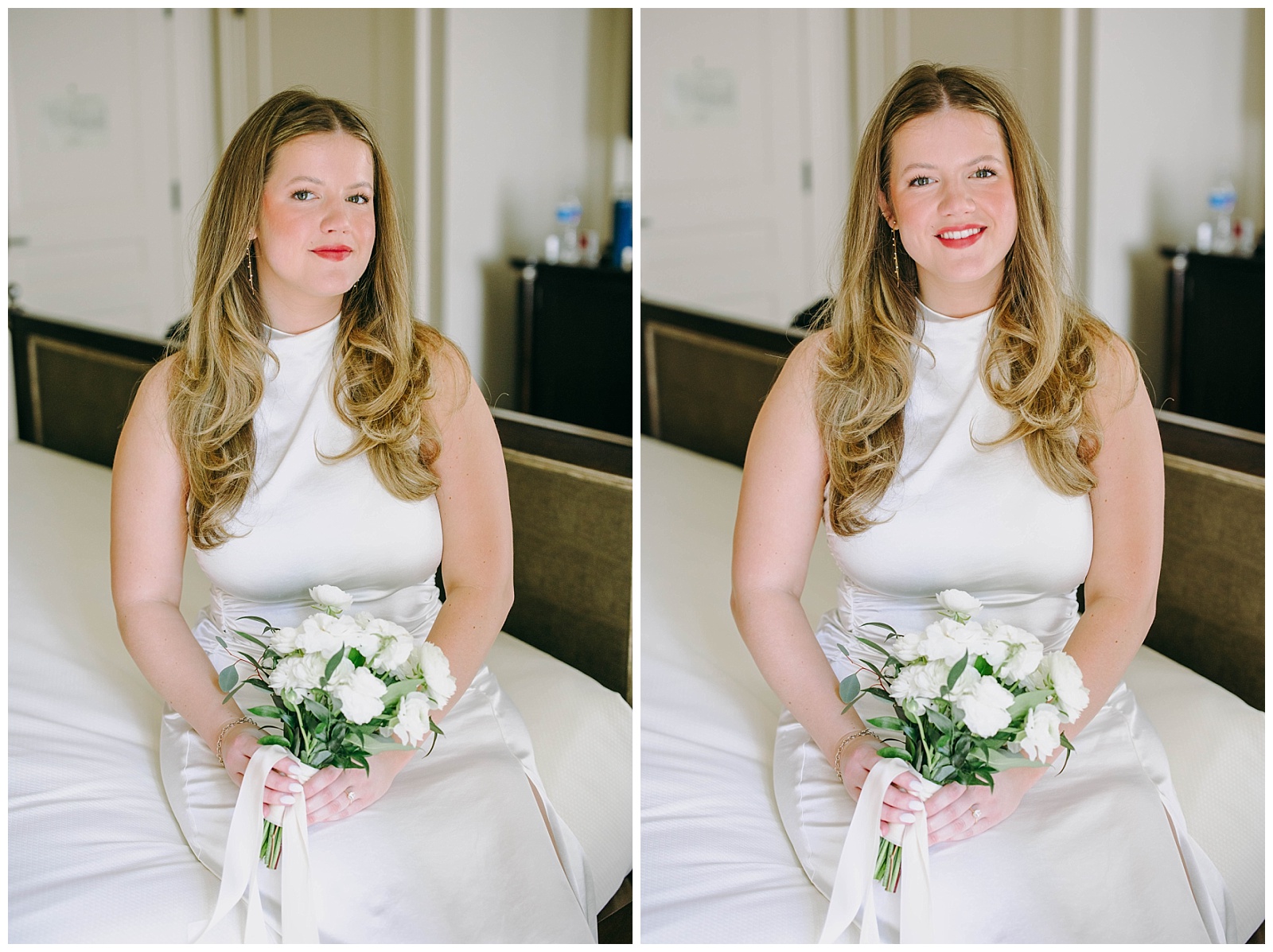 bride holding bouquet