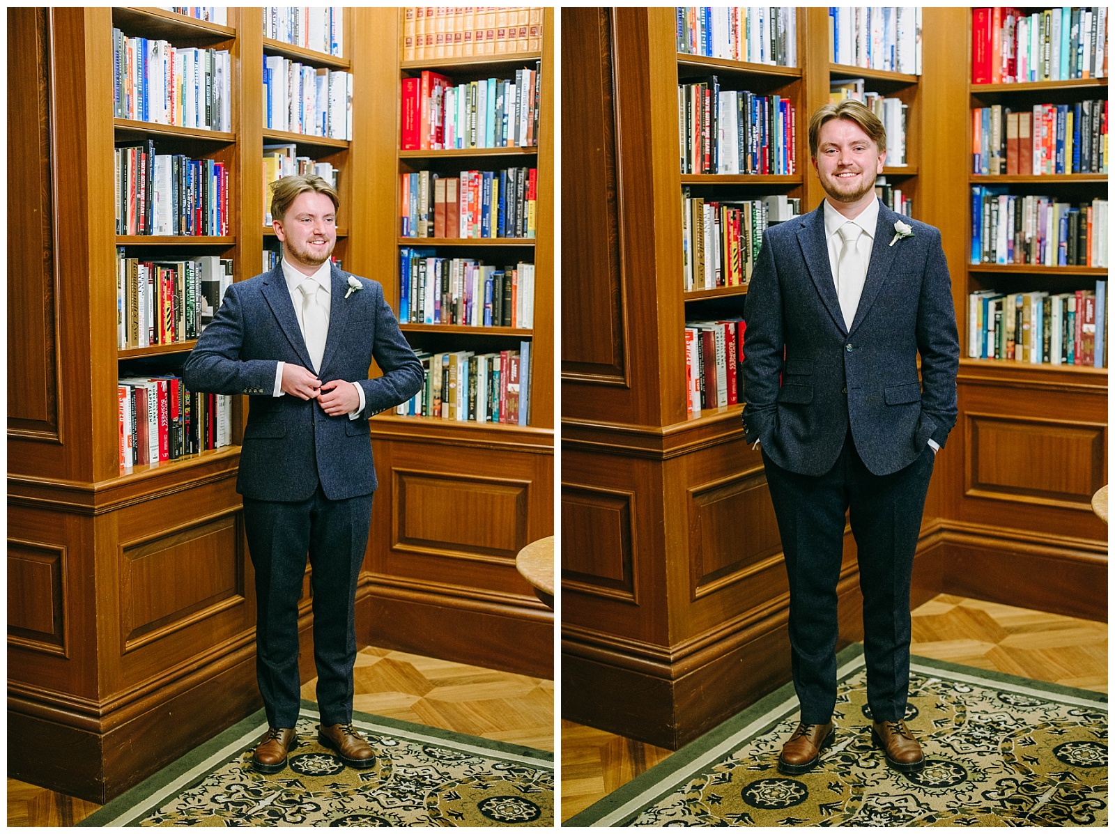 groom and his suit