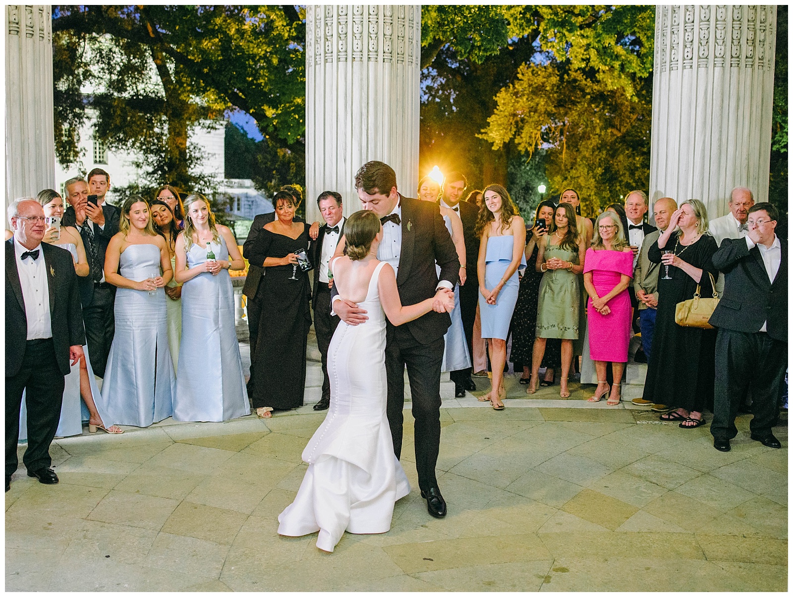 bride and groom first dance