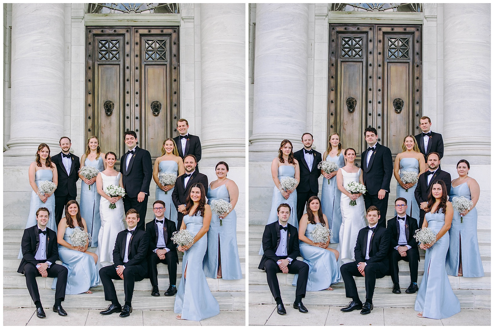 bridal party and groomsmen