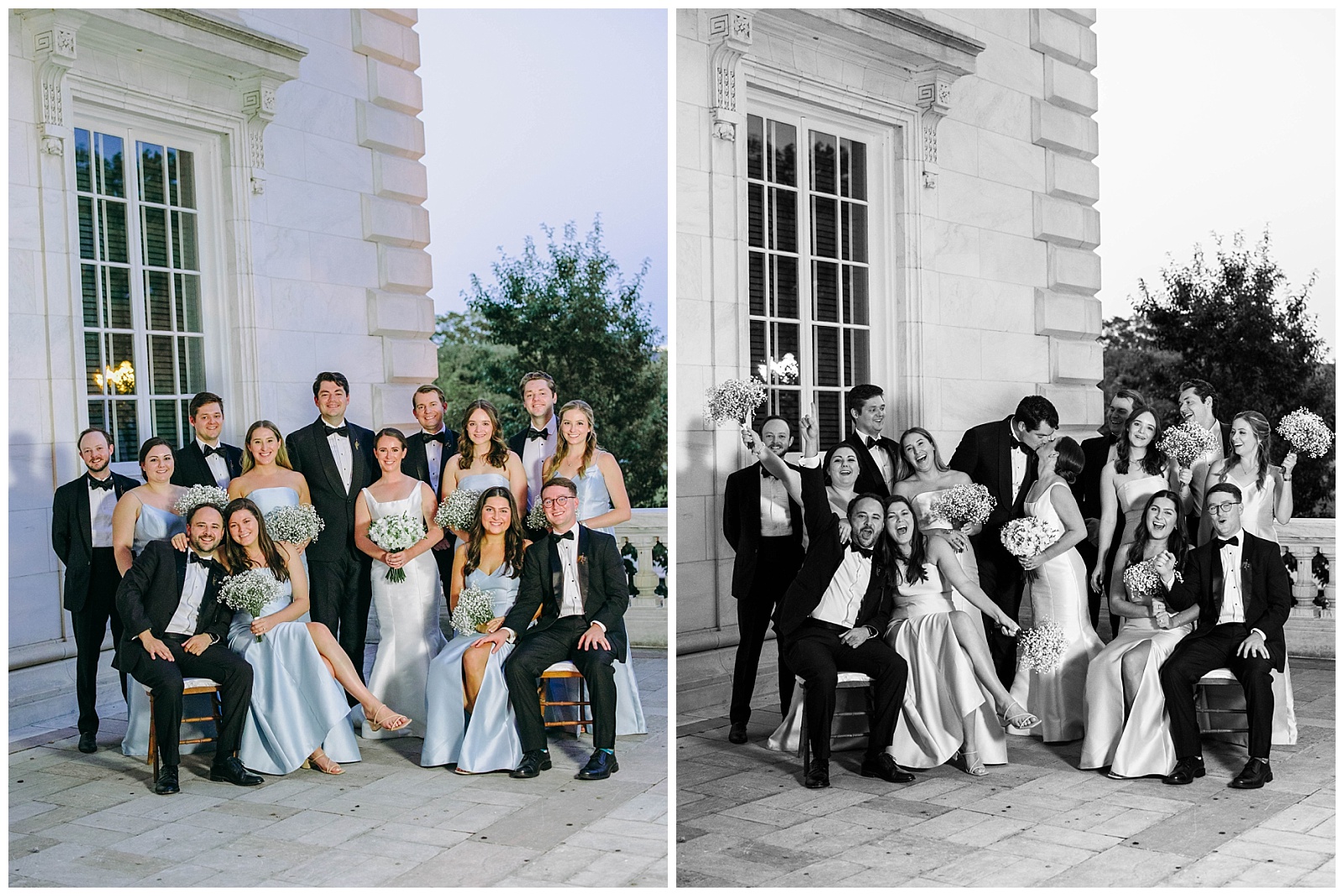 bridal party and groomsmen