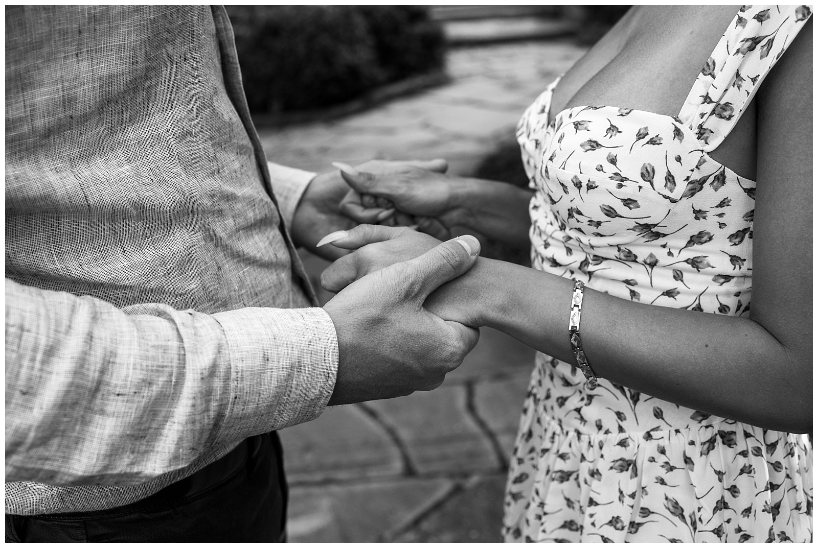 couple holding hands