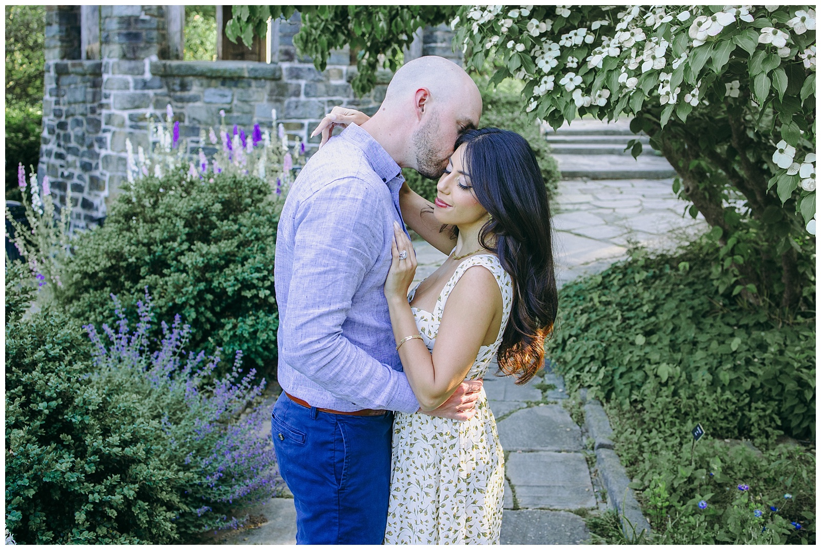 DC engagement photos in bishop garden