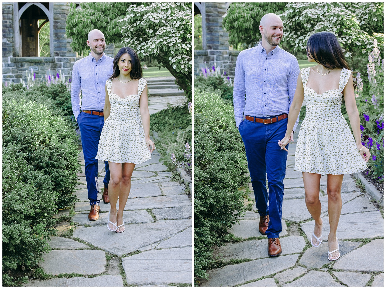 DC engagement photos in bishop garden