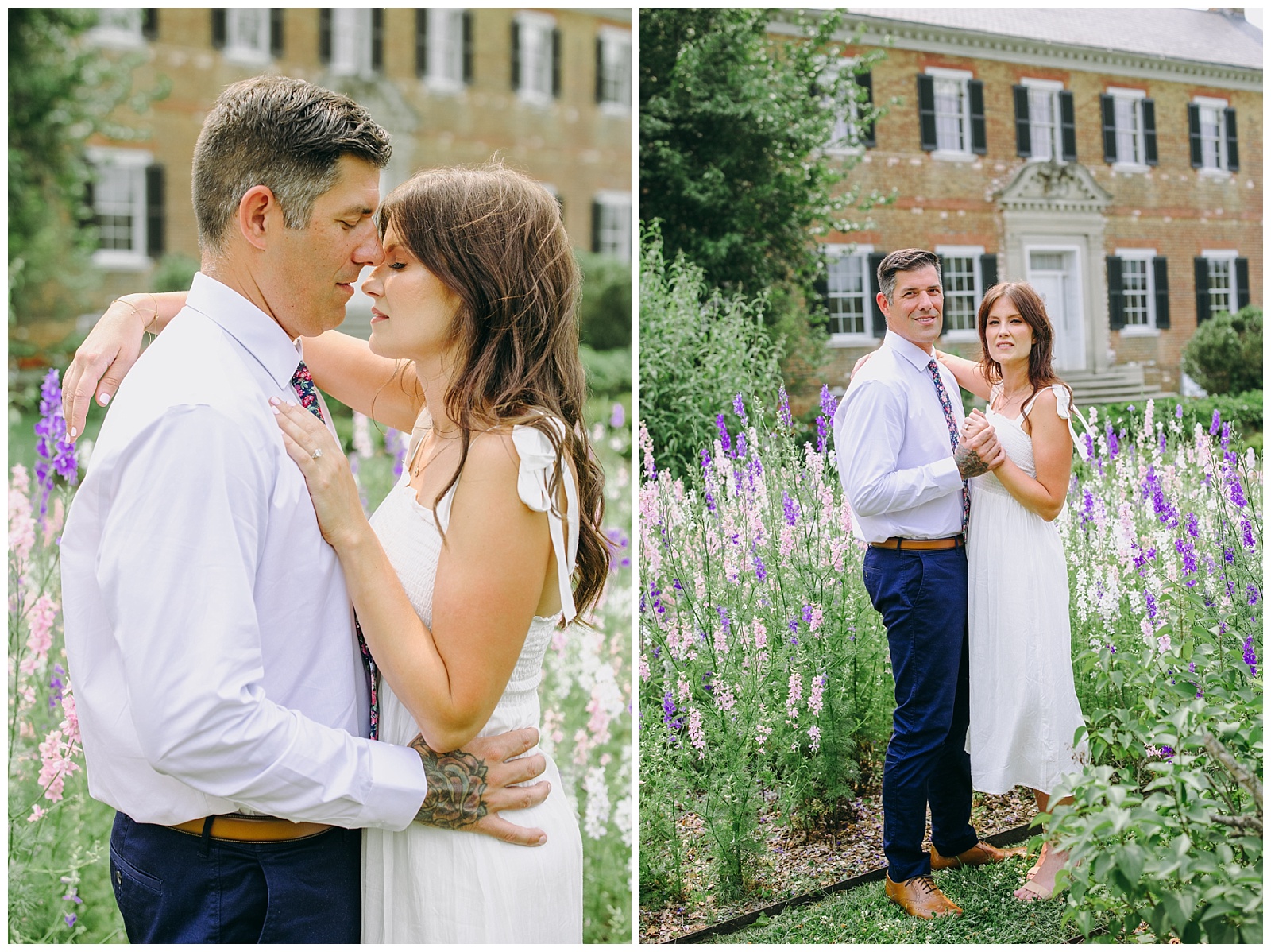 engagement photos in northern Virginia at Chatham Manor in Fredericksburg