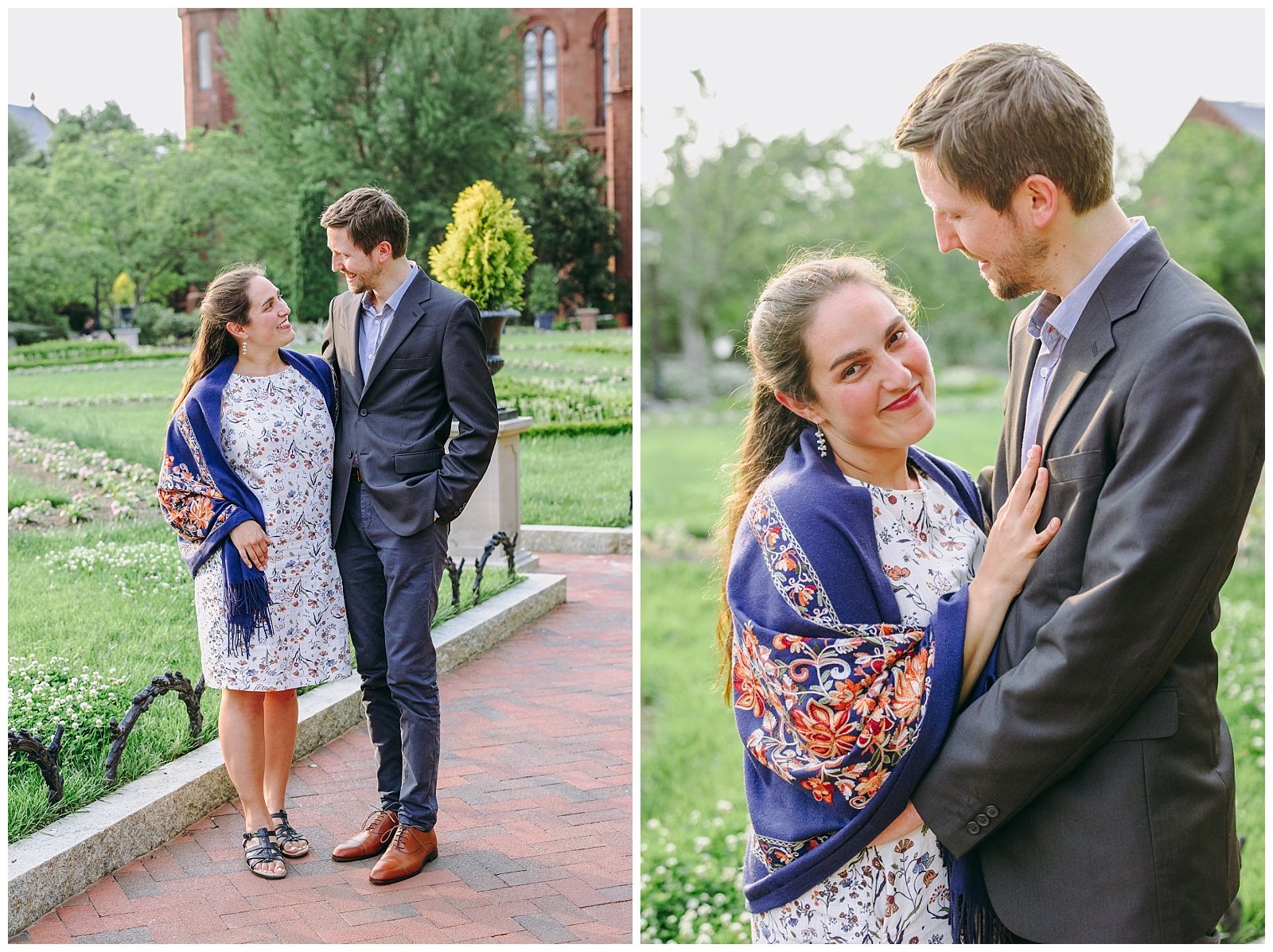 Couple at Enid A. Haupt Garden