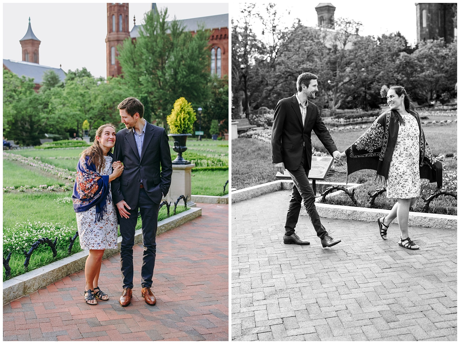 couple at Enid A. Haupt Garden