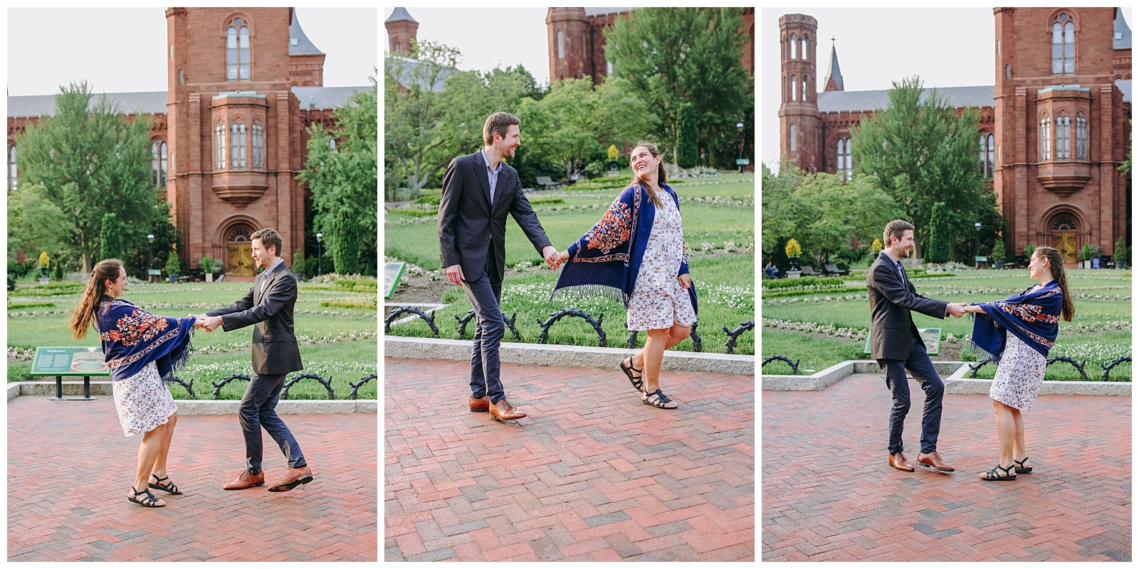 couple at Enid A. Haupt Garden