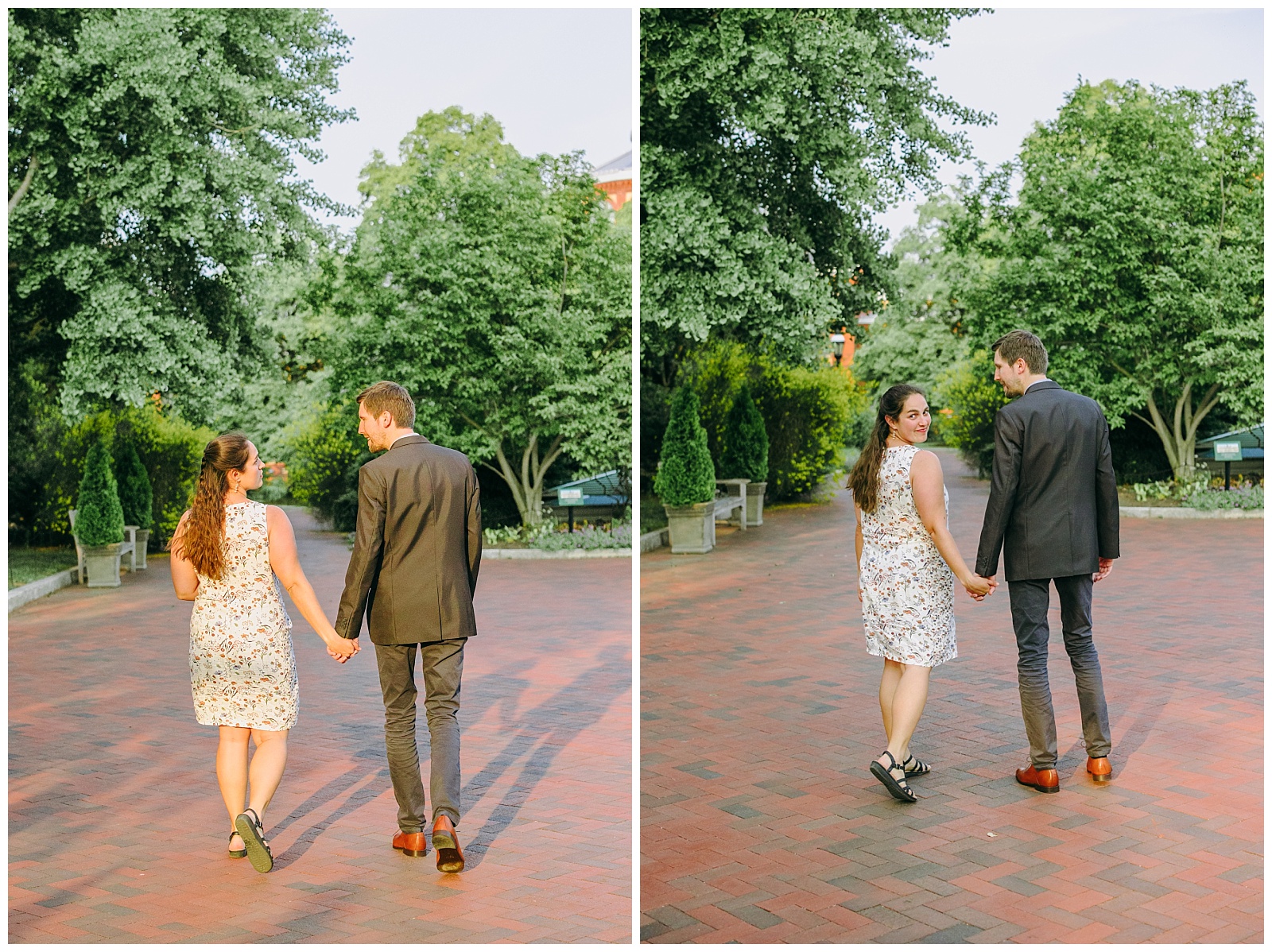 golden hours at Enid A. Haupt Garden photo session