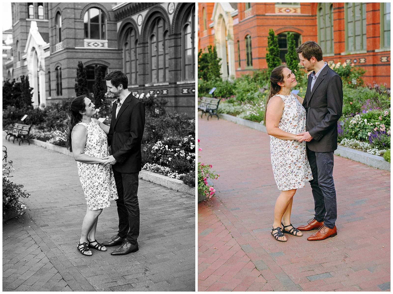 Enid A. Haupt Garden engagement photo session