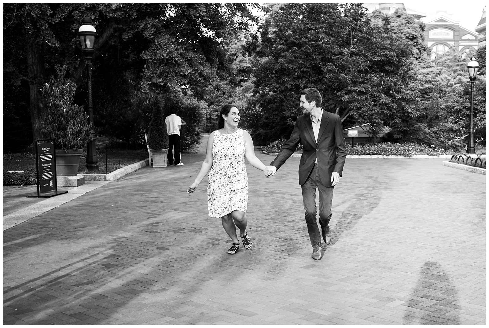 black and white photo of couple