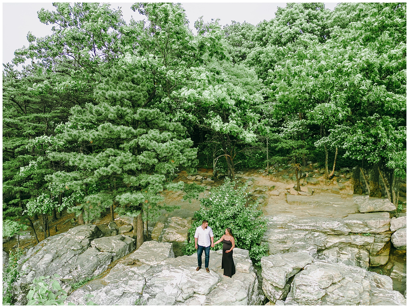 drone photos at maternity session in virginia