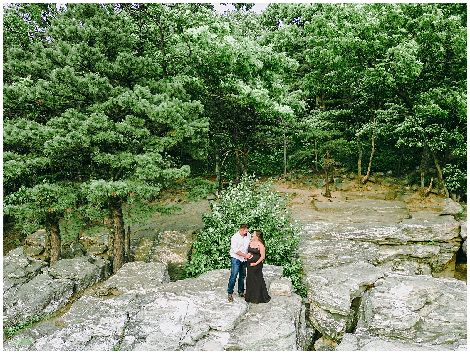 bears den overlook from a drone Maternity Photos perspective photoshoot