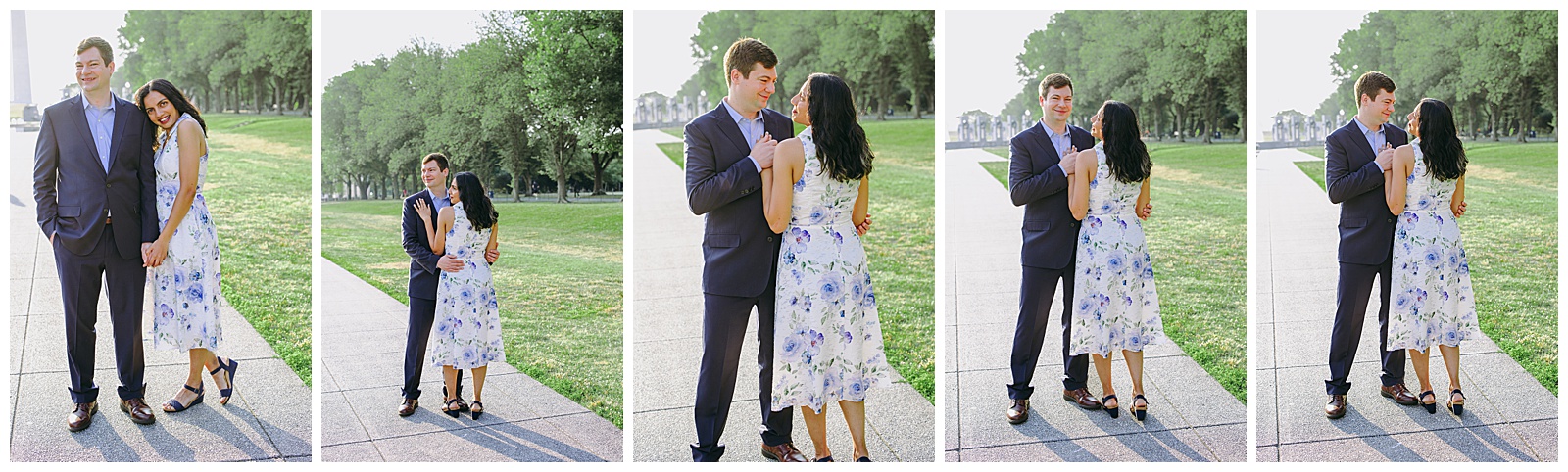 collage of National Mall Engagement Photos