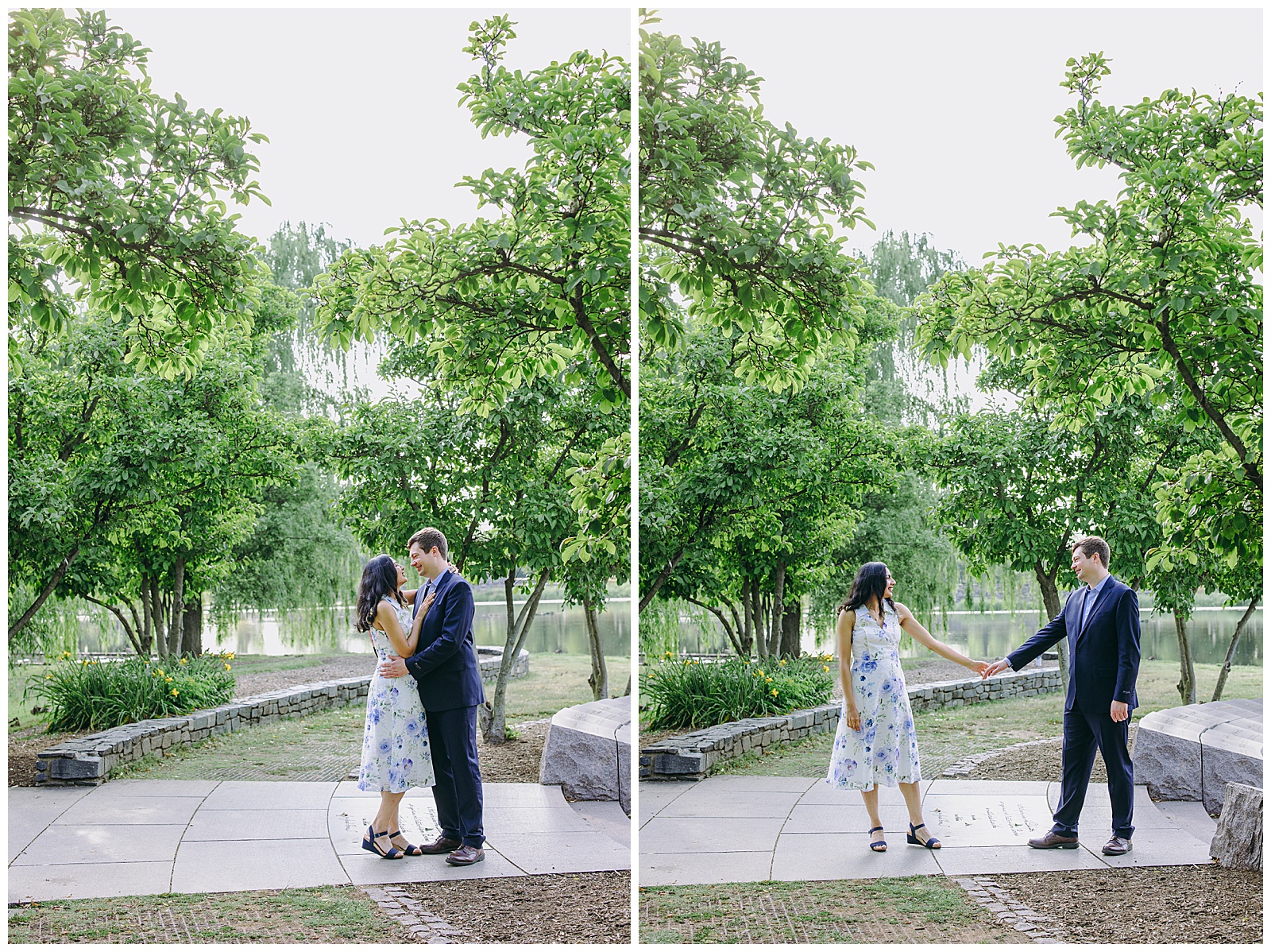 National Mall Engagement Photos in the constitution garden