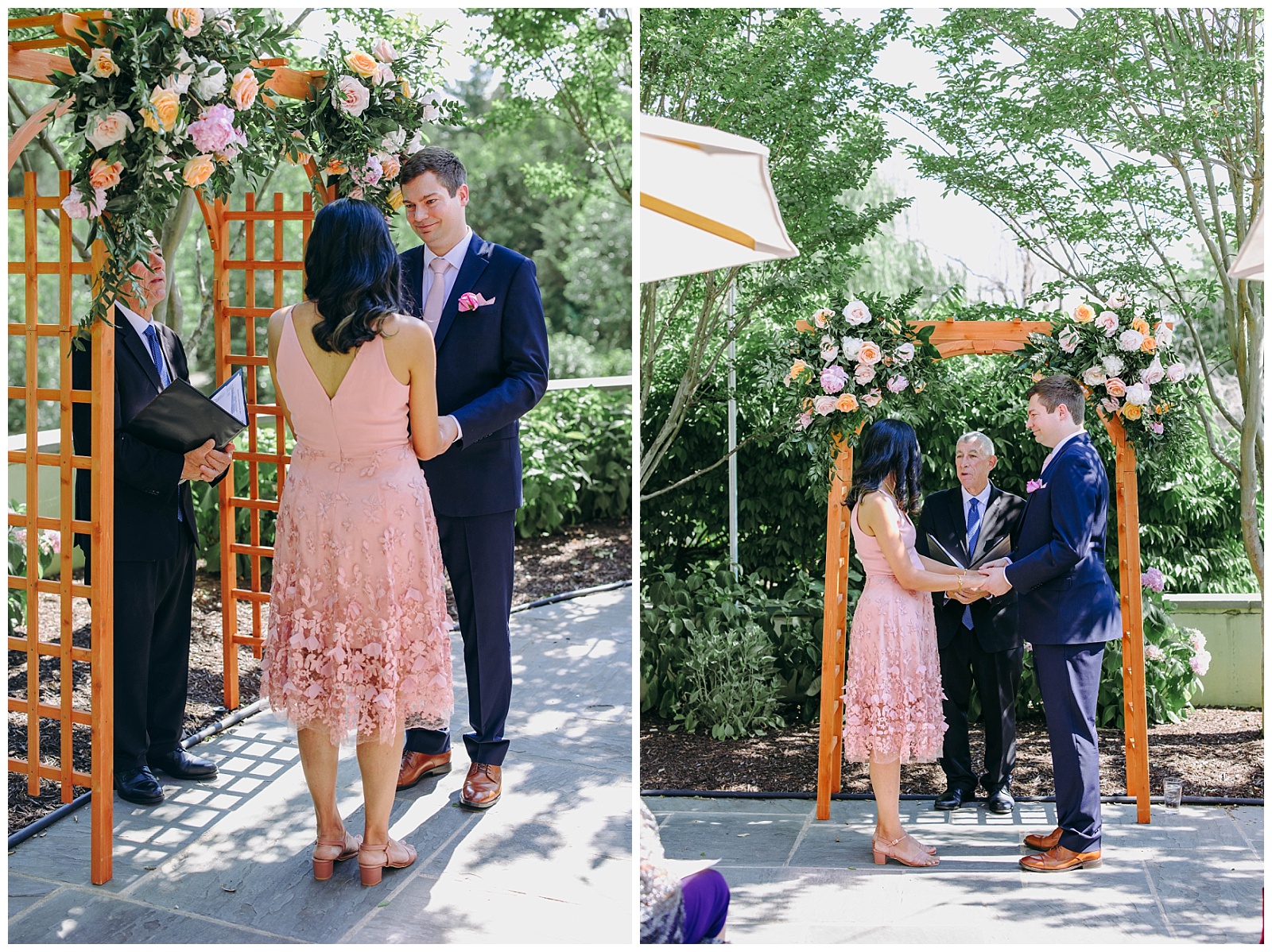 small wedding ceremony in clydes ashburn