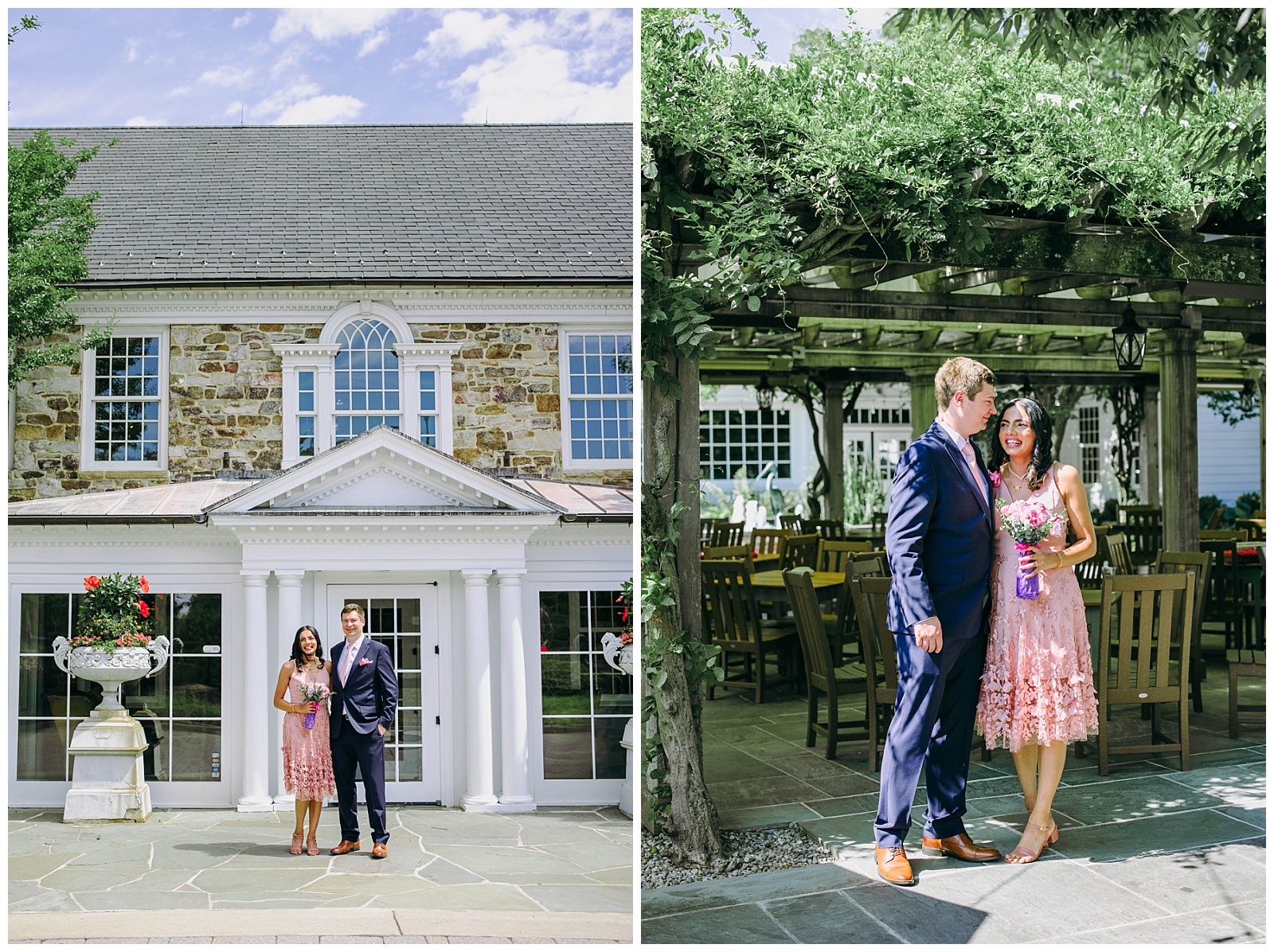 bride and groom portraits at clydes