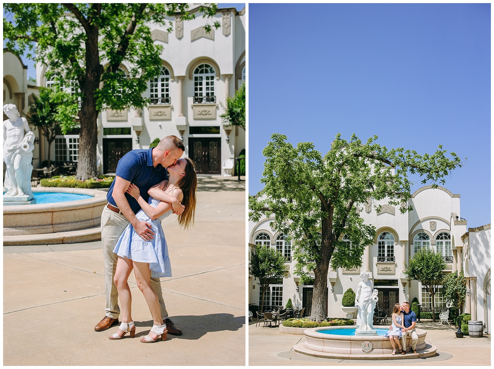 summer engagement photos at Morais Vineyard