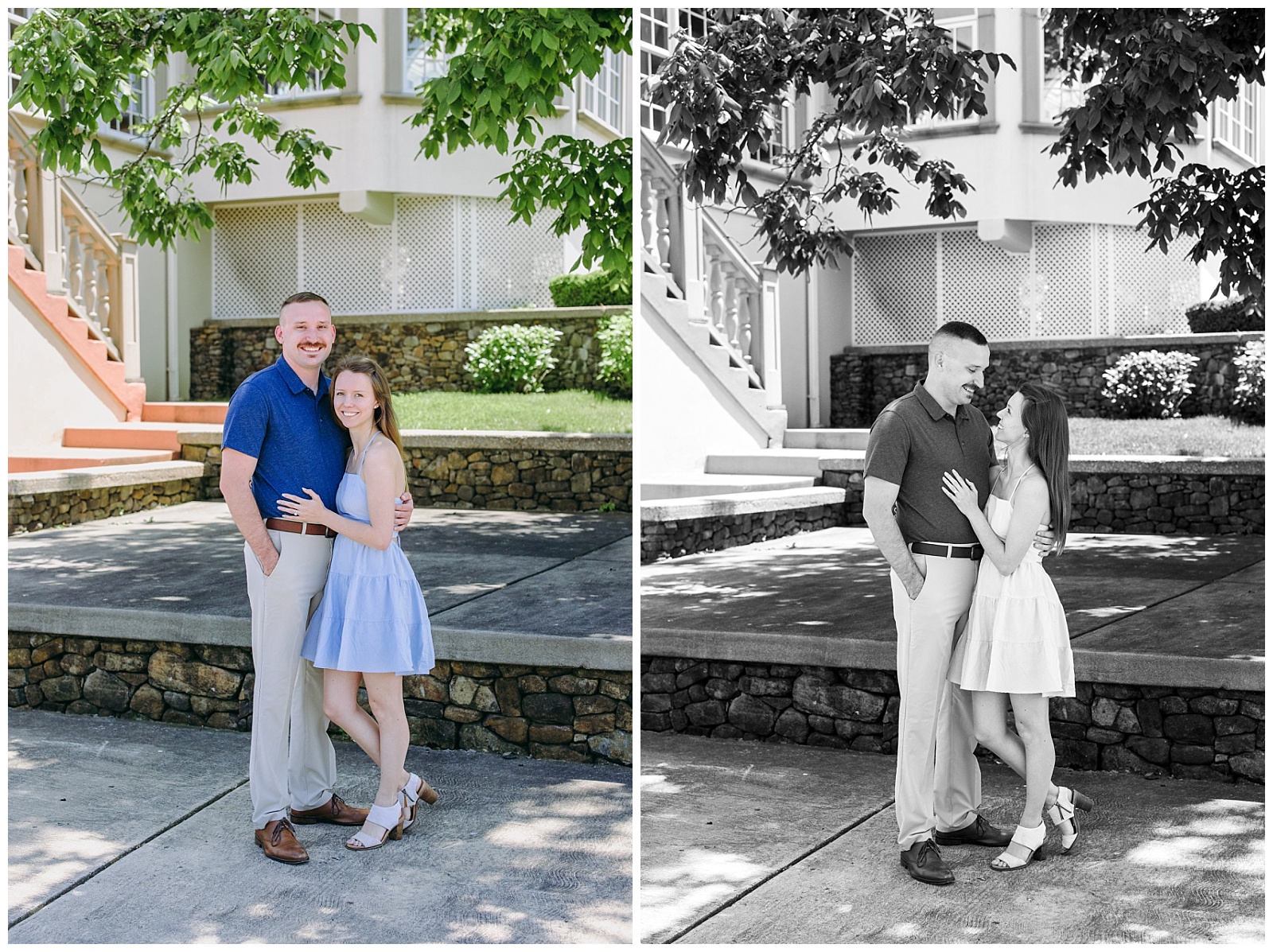 summer engagement photos at Morais Vineyard