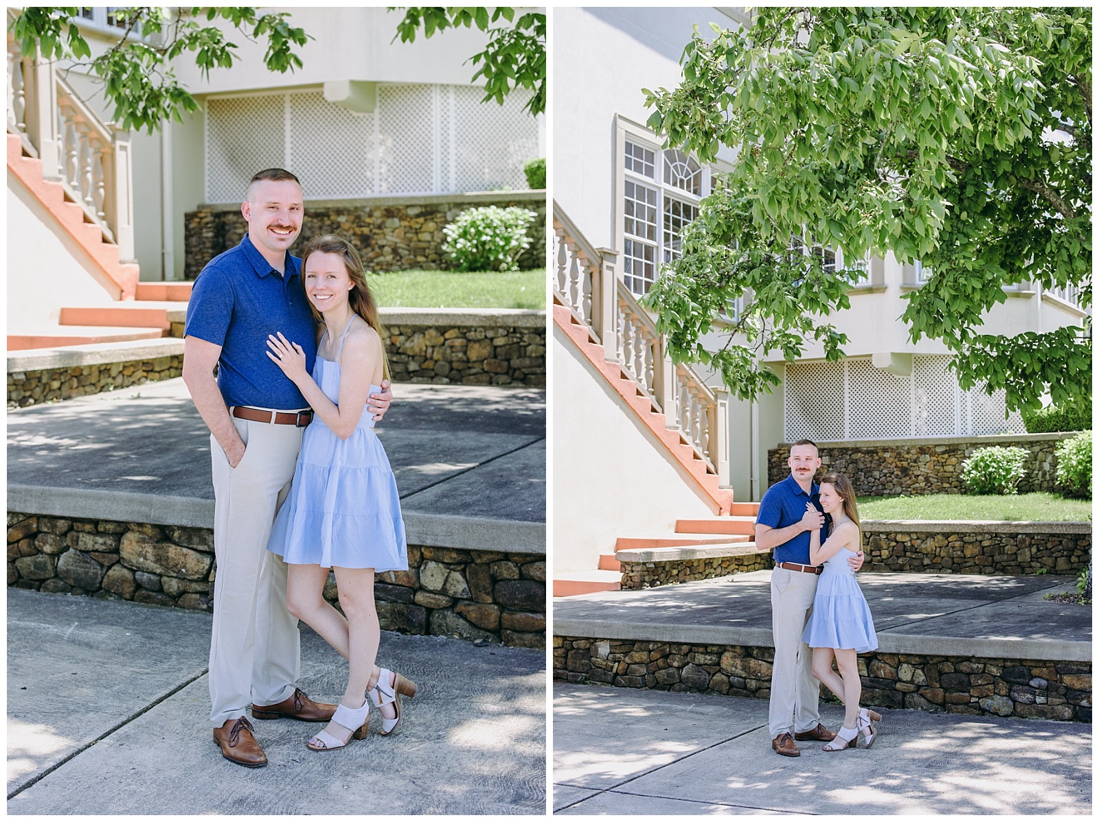 summer engagement photos at Morais Vineyard