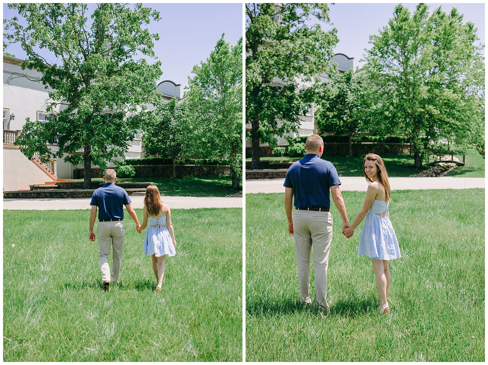 couple walking at Morais Vineyard