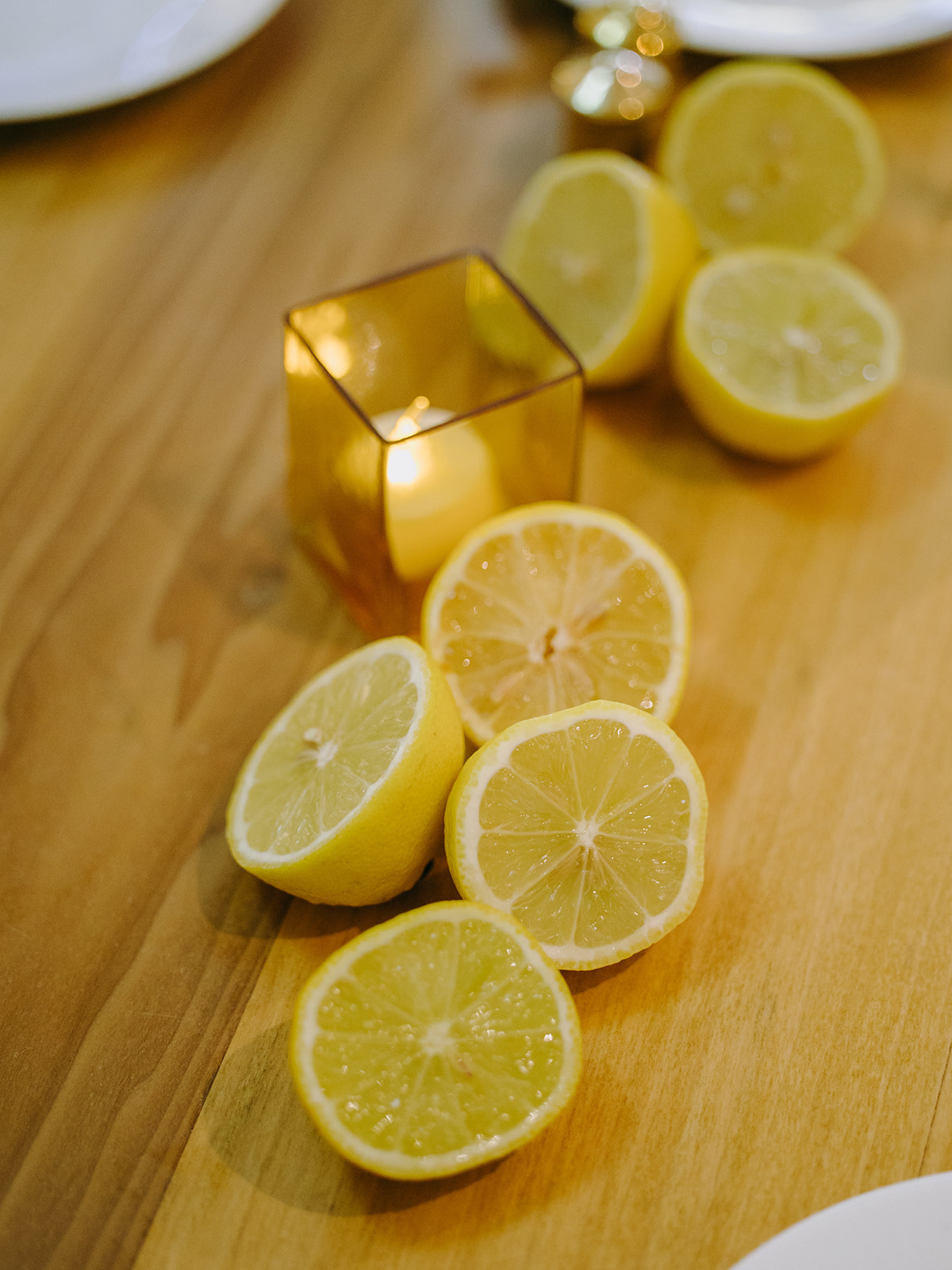 a night in tuscany lemons on table